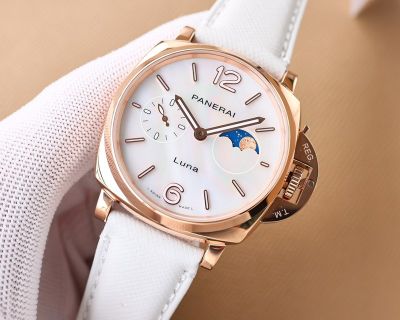 Panerai Luminor Due 42MM 316L Steel Automatic Movement White Watch